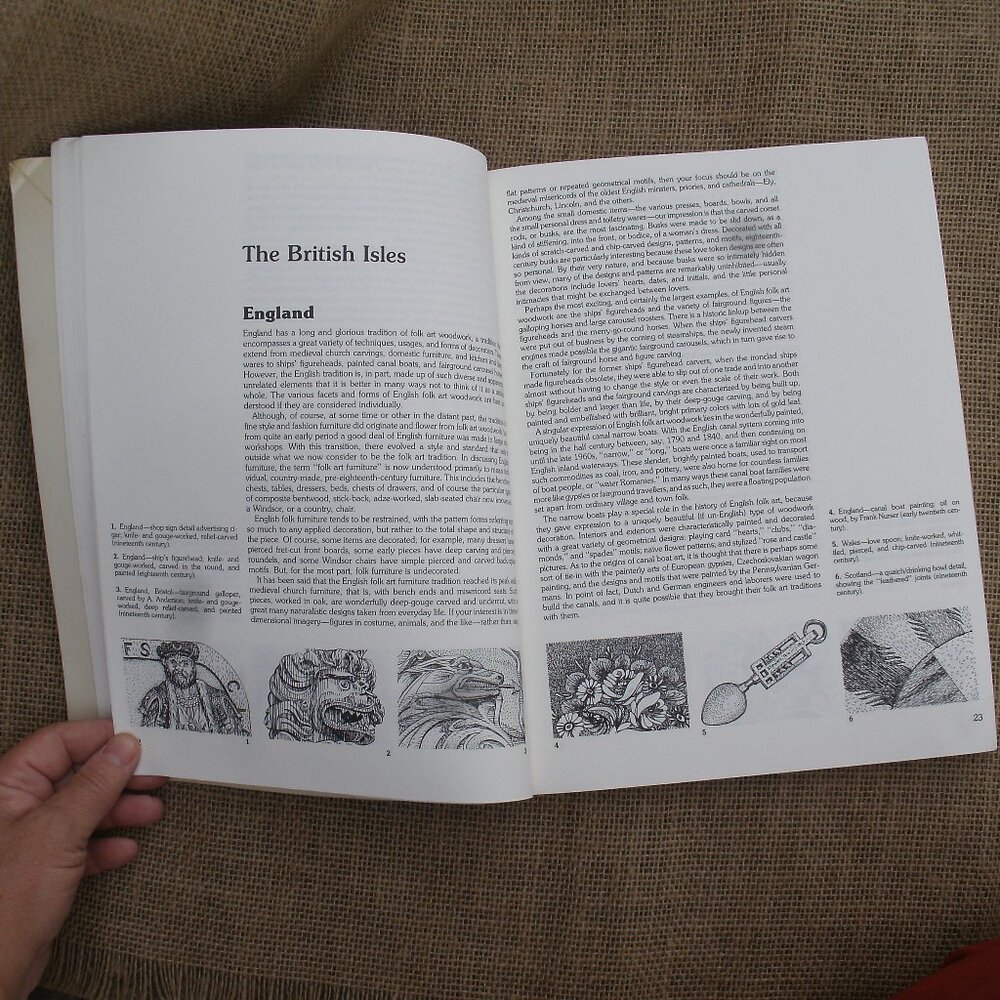 Folk Art Woodcarving 823 Detailed Patterns Book Bridgewater - Picture 15 of 16